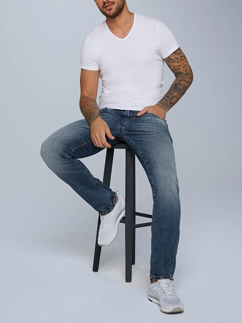 джинсы NI:CO:R611 dark used vintage