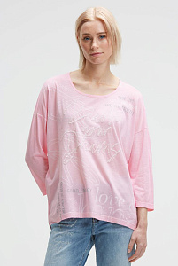 блуза oversize smooth rose