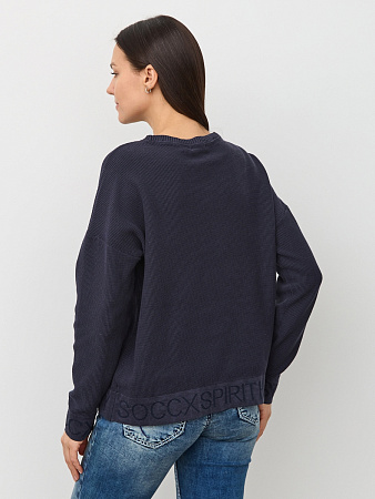 пуловер oversize horizon navy