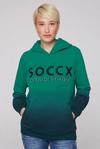 худи dip dye bottle green