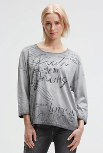блуза oversize lunar grey