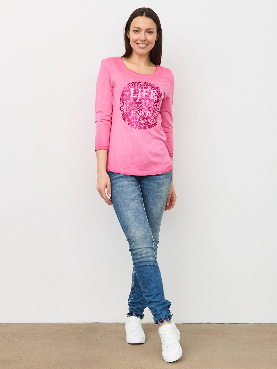 футболка 3/4 happy pink
